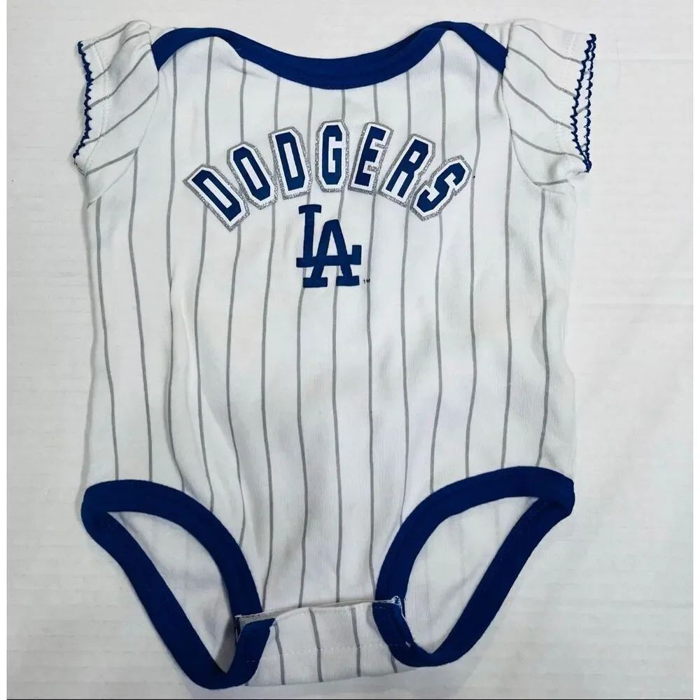 Genuine Merchandise MLB Los Angeles Dodgers Bodysuit Girls Size 3/6 Months